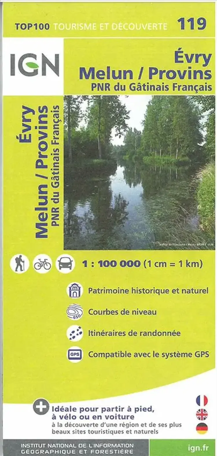 Evry - Melun - Provins af IGN
