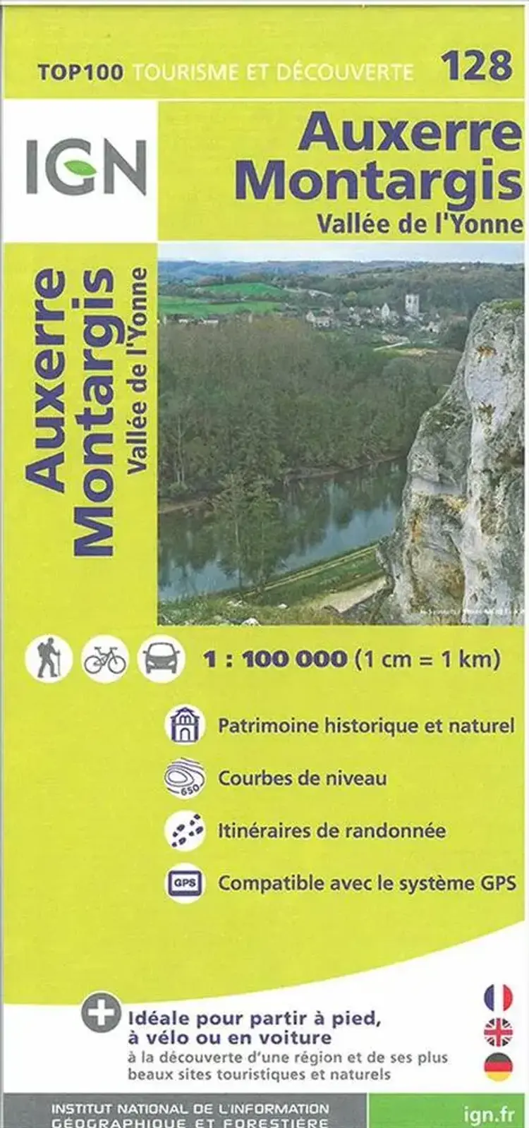 Auxerre - Montargis af IGN