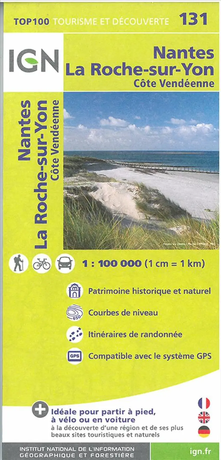 TOP100: 131 Nantes - La-Roche-sur-Yon af IGN