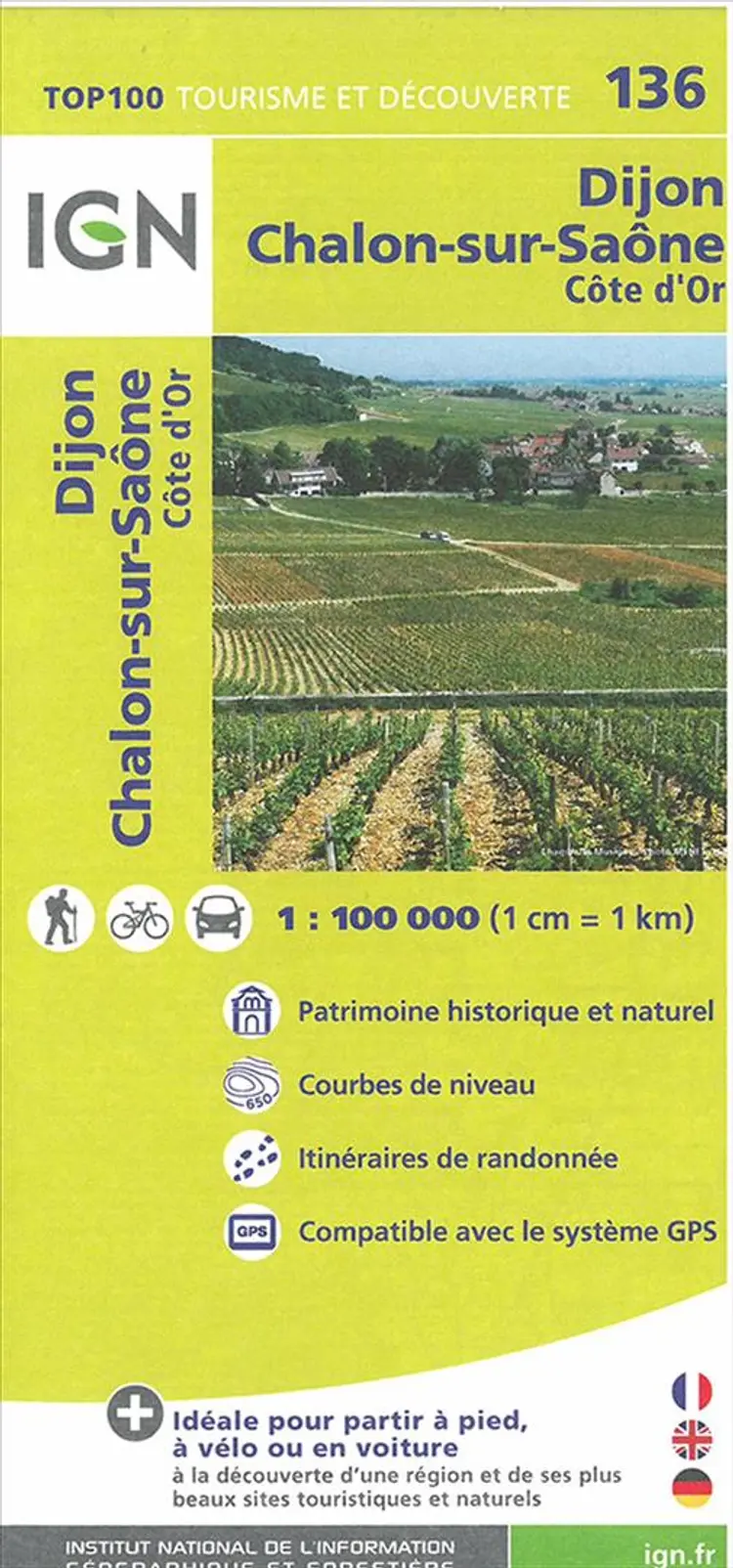 TOP100: 136 Dijon - Chalons-sur-Saône af IGN