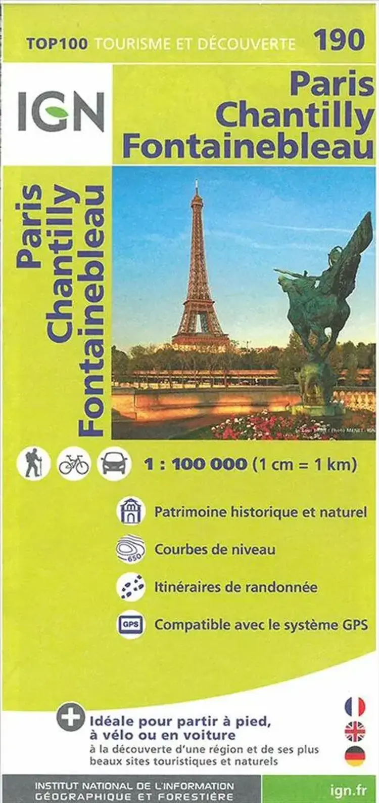 Paris - Chantilly - Fontainebleau af IGN