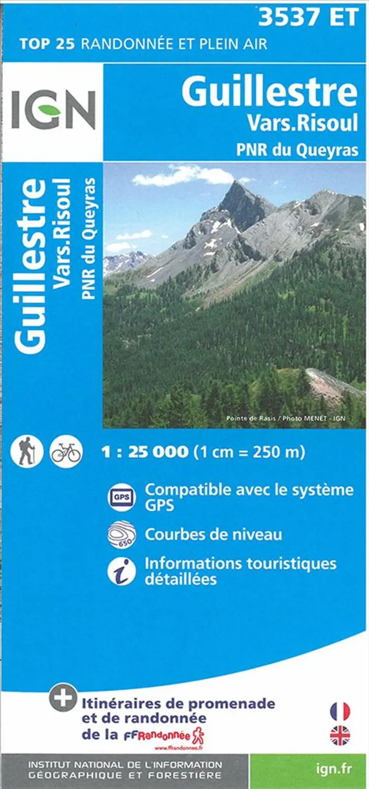 Guillestre - Vars Risoul, Parc National du Queyras af IGN