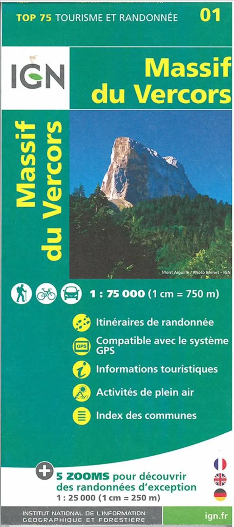 TOP75: 75001 Massif du Vercors af IGN