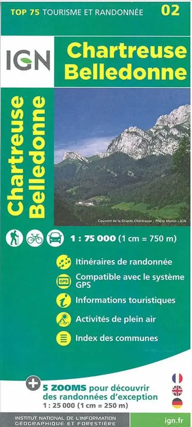 TOP75: 75002 Chartreuse Belledonne af IGN