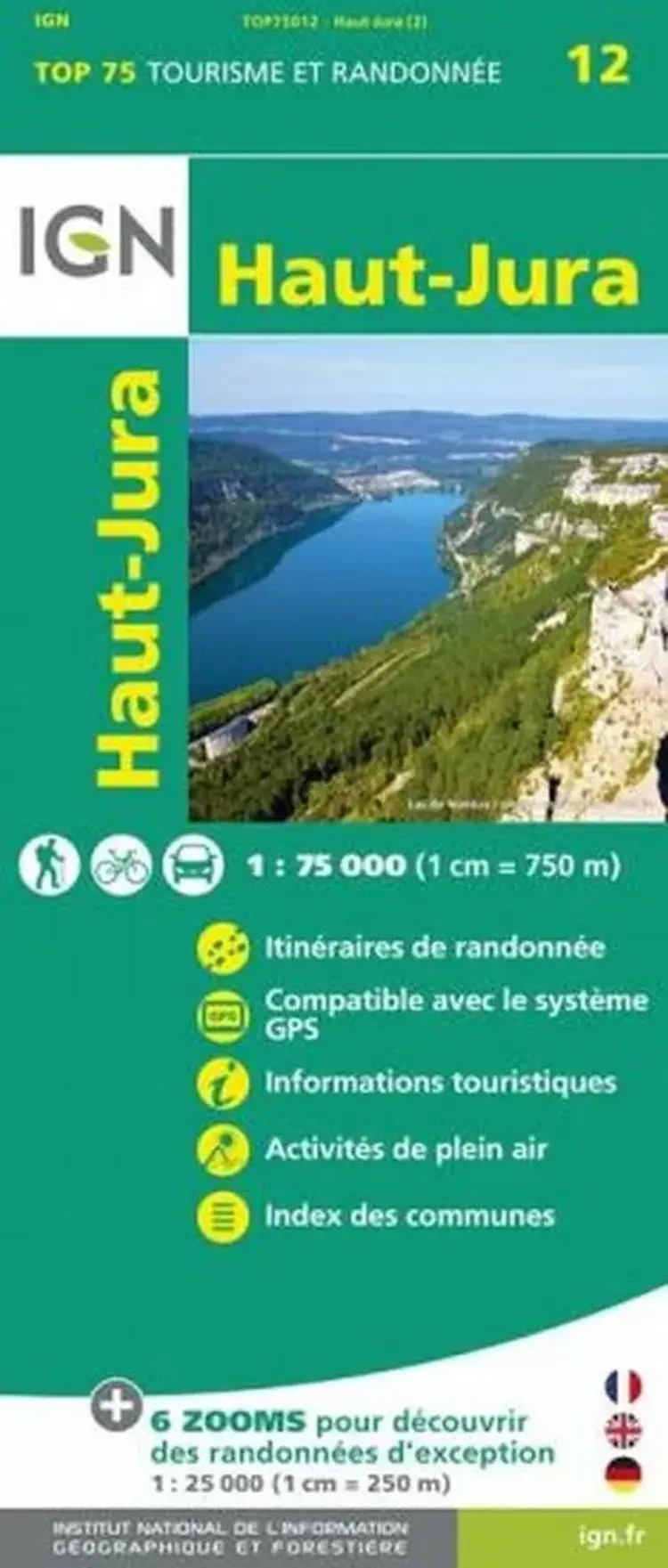 TOP75: 75012 Haut-Jura af IGN