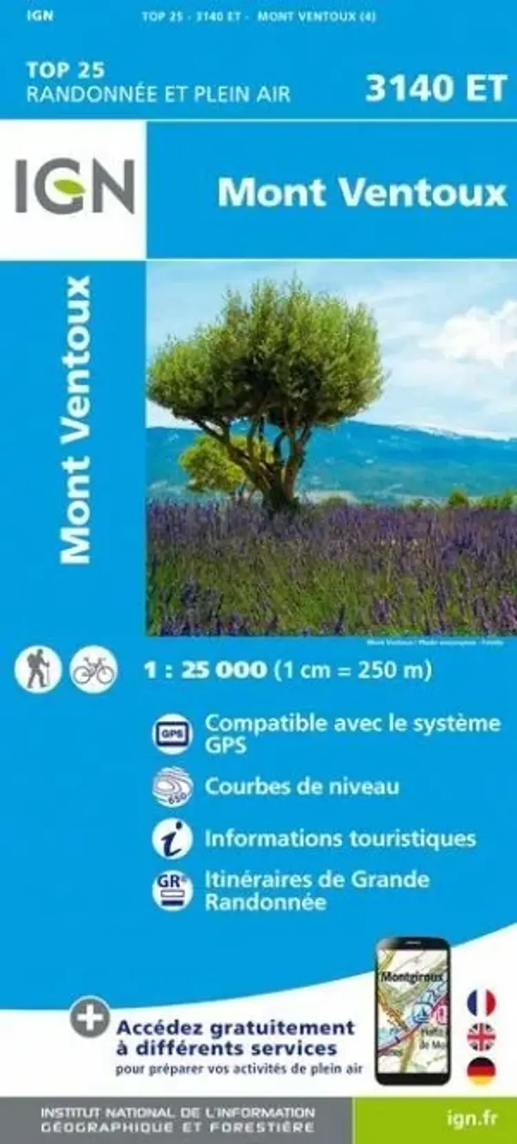 TOP25: 3140ET Mont Ventoux af IGN