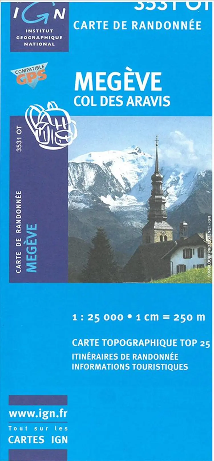TOP25: 3531ET St-Gervais-Les-Bains - Massif du Mont Blanc af IGN