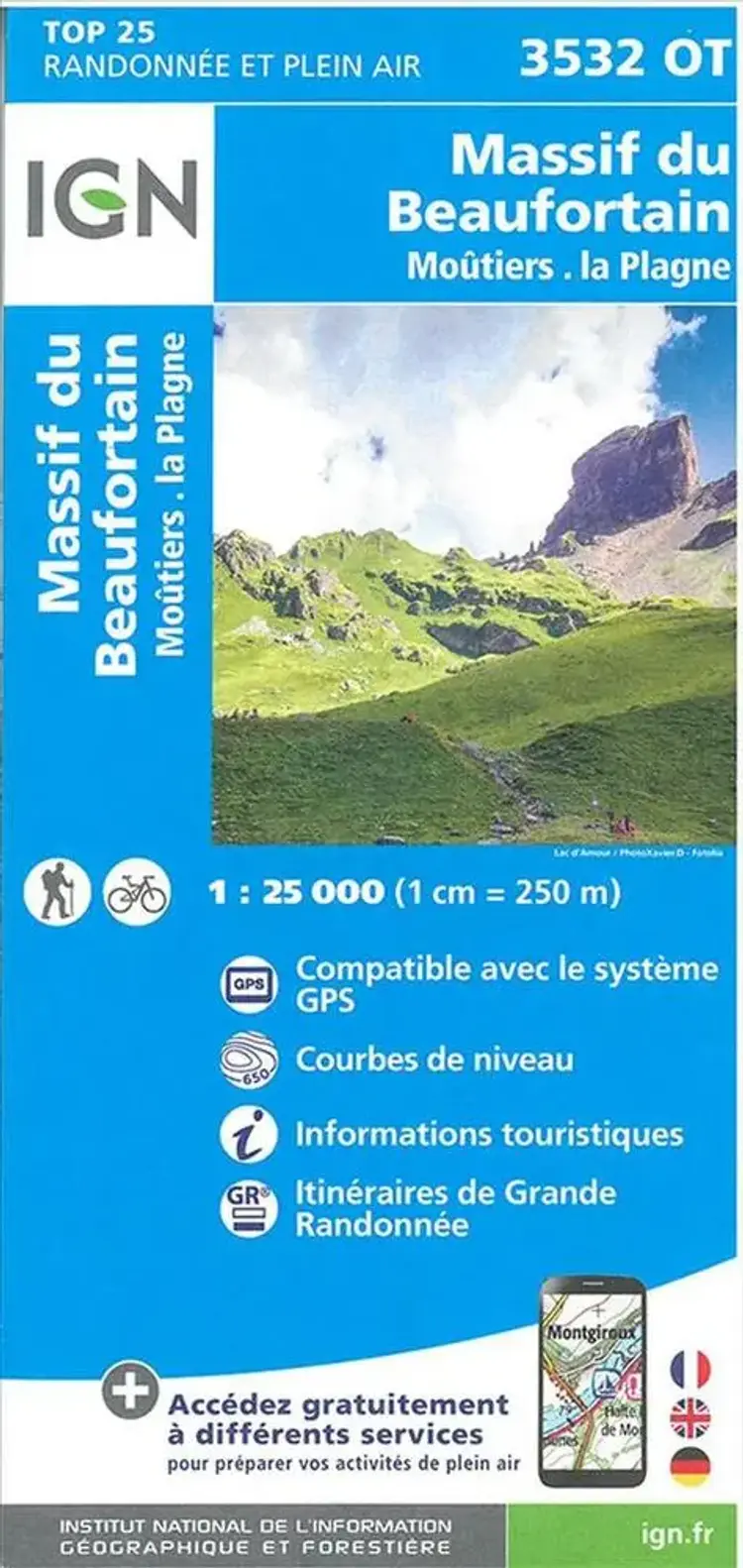 TOP25: 3532OT Massif du Beaufortin - Moûtiers - La Plagne 
