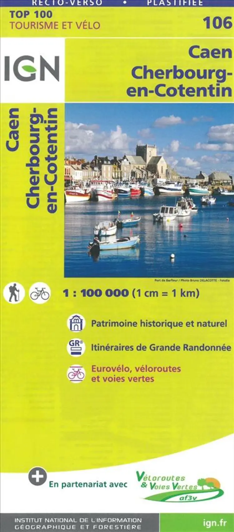 TOP100: 106 Caen - Cherbourg-en-Cotentin af IGN