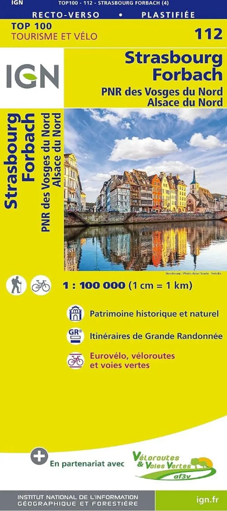 TOP100: 112 Strasbourg - Forbach - PNR Vosges Nord - Alsace Nord - 112 Strasbourg - Forbach - PNR Vosges Nord - Alsace Nord, IGN af IGN