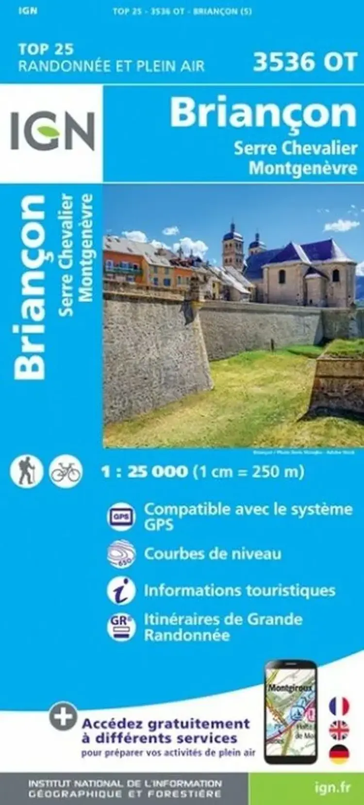 TOP25: 3536OT Briancon - Serre Chevalier - Montgenève af IGN