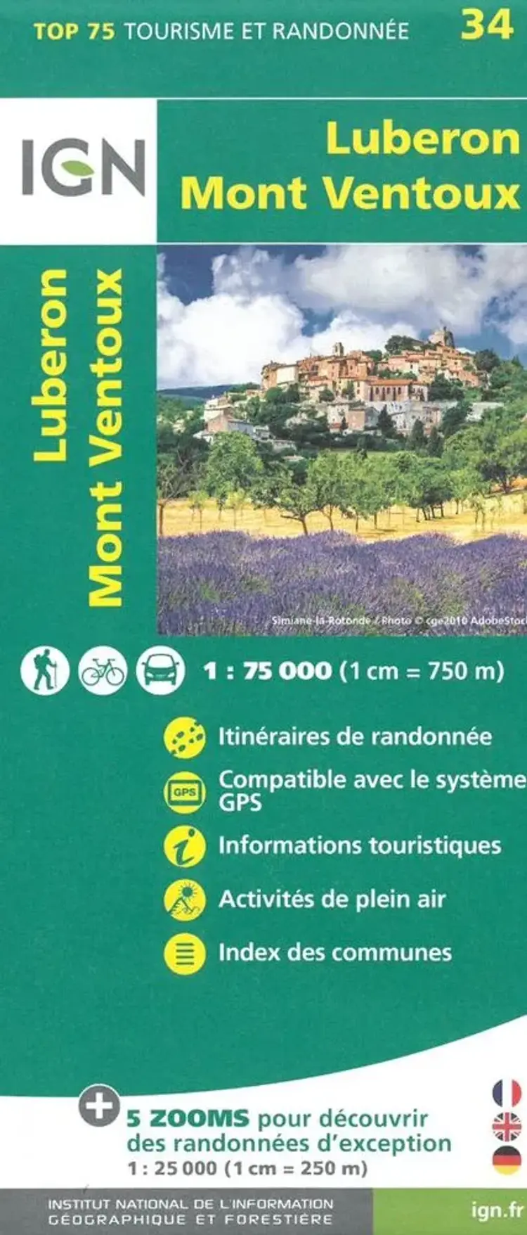 TOP75: 75034 Luberon - Mont-Ventoux af IGN