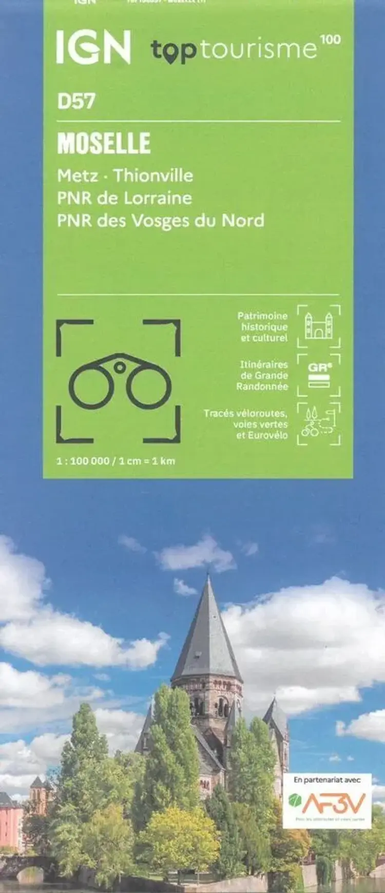 TOP100: D57: Moselle - Metz - Thionville PNR de Lorraine PNR des Vosges du Nord af IGN