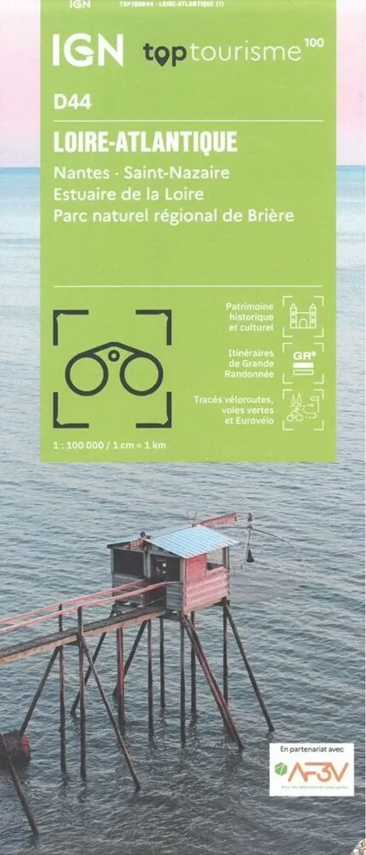 TOP100: D44: Loire-Atlantique - Nantes St-Nazaire Estuaire de la Loire Parc naturel regional de Briere af IGN