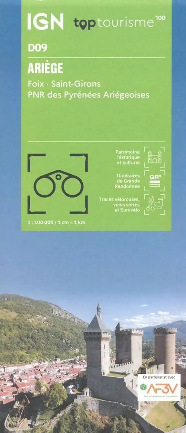 TOP100: D09: Ariege - Foix - Saint-Girons PNR des Pyrenees Ariegeoises af IGN