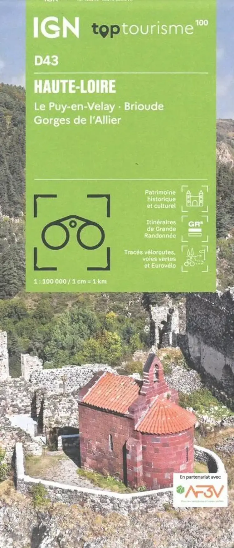 TOP100: D43: Haute-Loire - Le Puy-en-Velay - Brioude Gorges de l'Allier af IGN