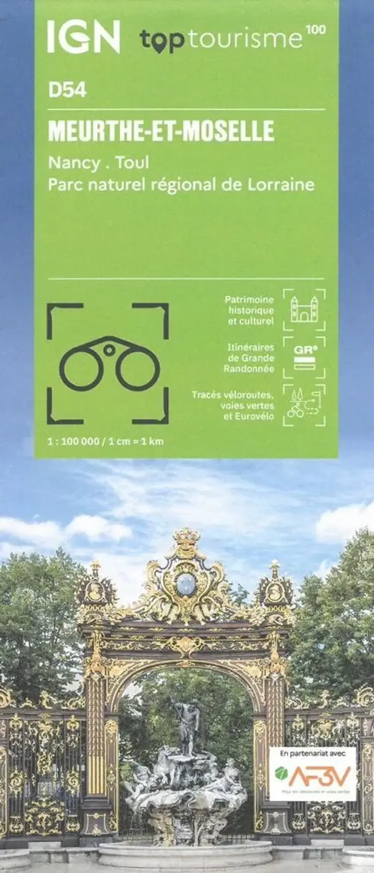 TOP100: D54: Meurthe-et-Moselle - Nancy Toul Parc naturel regional de Lorraine af IGN