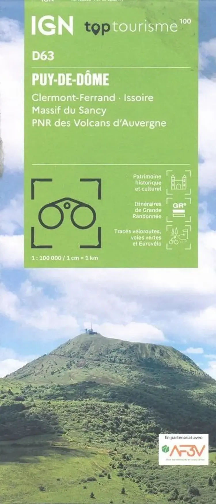 TOP100: D63: Puy-de-Dome - Clermont-Ferrand Issoire Massif du Sancy PNR des Volcans d'Auvergne af IGN