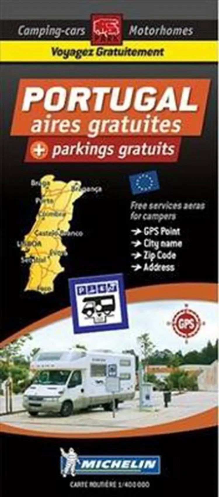 Portugal: Autocamper map - Motorhome Stopover af Michelin