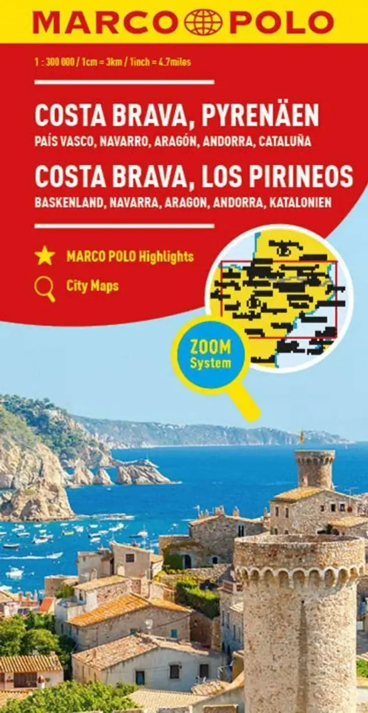 Costa Brava, Pyrenees, Basque Country, Navarre, Aragon, Andorra, Catalonia, Marco Polo af Mair-Dumont