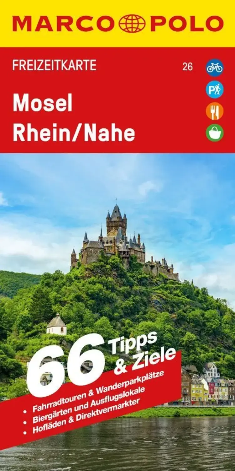 Mosel, Rhein, Nahe, Marco Polo Freizeitkarte 26 - Mair-Dumont af Mair-Dumont