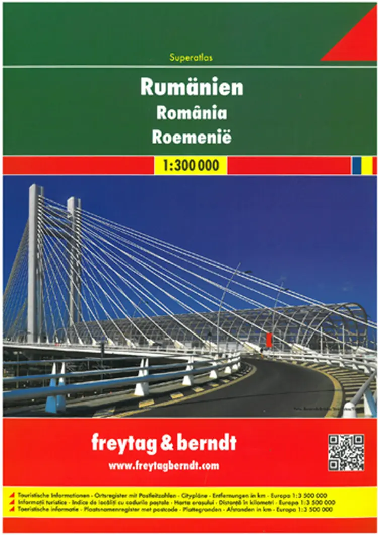 Romania Moldova Superatlas af Freytag