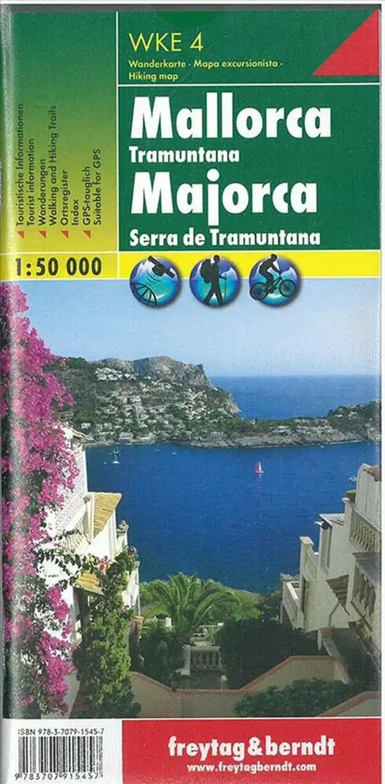 Mallorca Tramuntana Hiking Map af Freytag