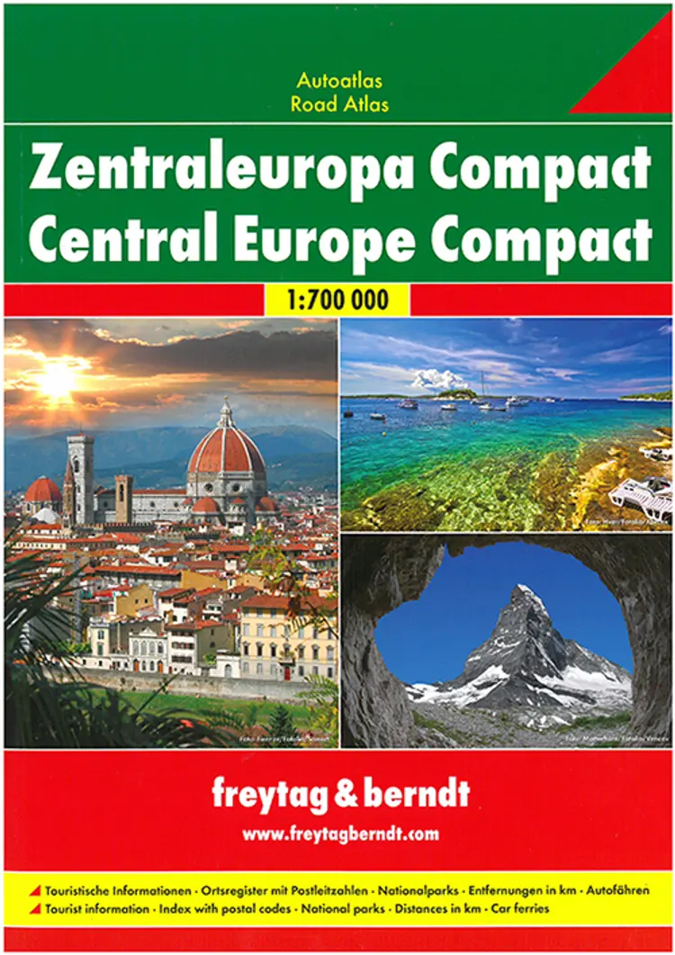 Europe Central - Zentraleuropa Compact Autoatlas af Freytag