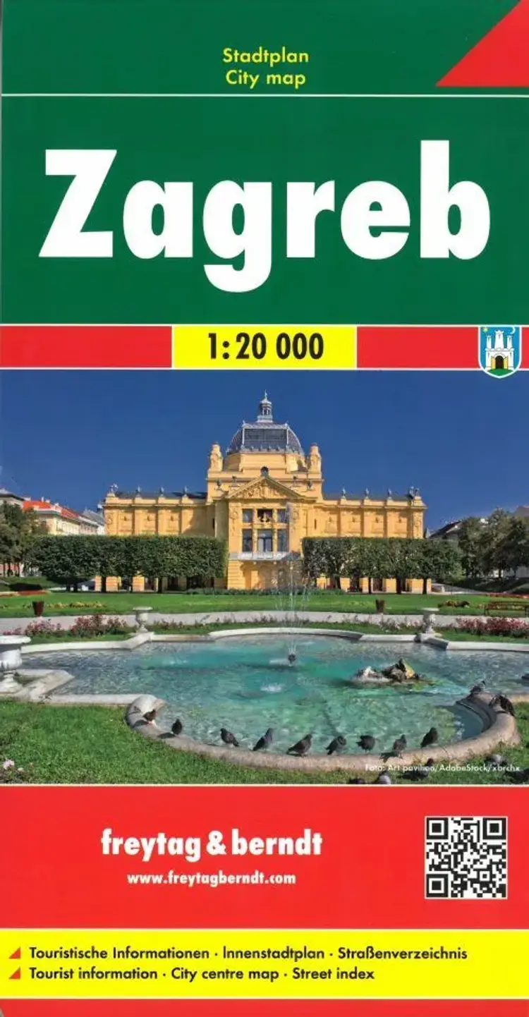 Zagreb City Map af Freytag