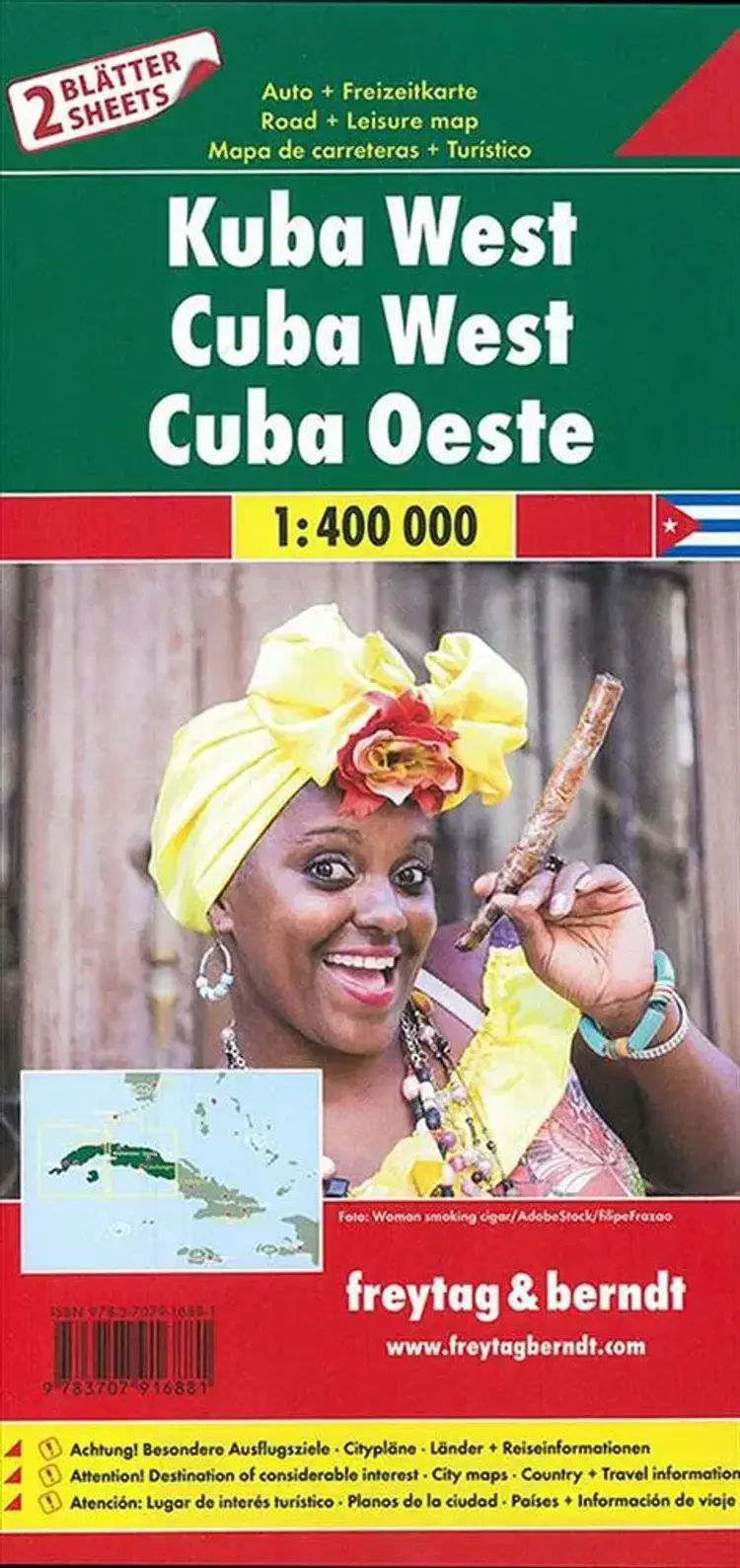 Cuba East & Cuba West Road & Leisure Map Set af Freytag