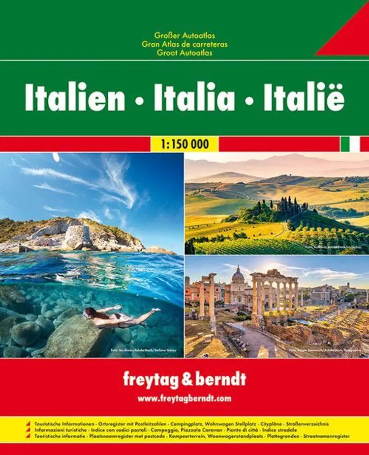 Italy Great Atlas af Freytag