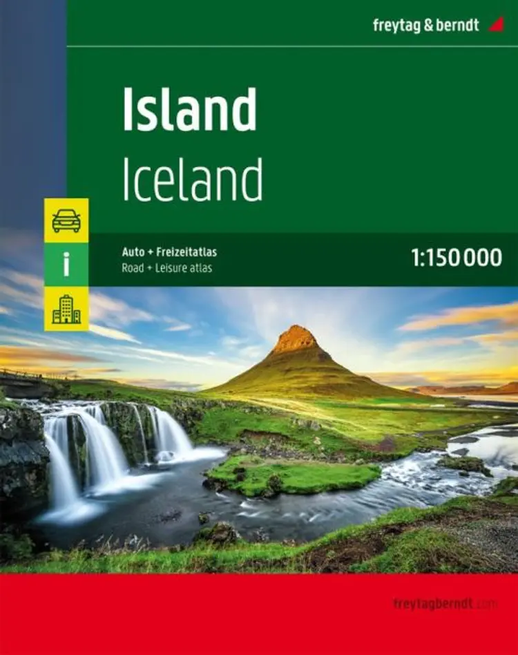 Island - Iceland Road & Leisure Atlas af Freytag