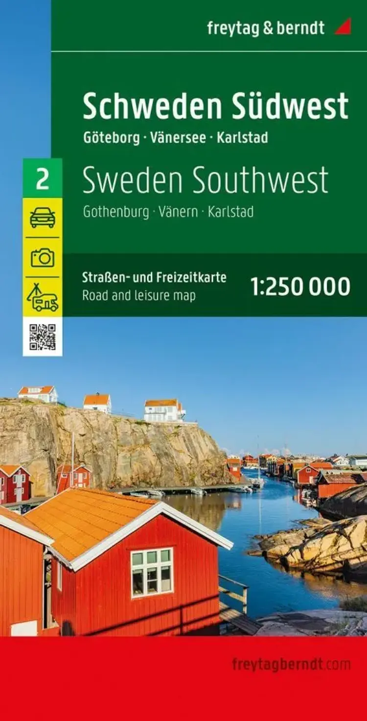 Schweden Südwest blad 2: Göteborg-Vänern-Karlstad af Freytag