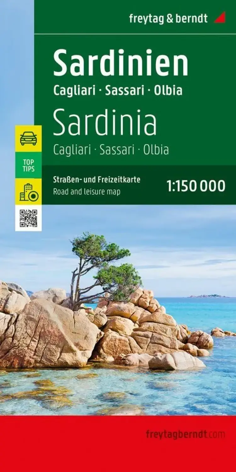 Freytag & Berndt Road Map Sardinien: Cagliari - Sassari - Olbia af Berndt
