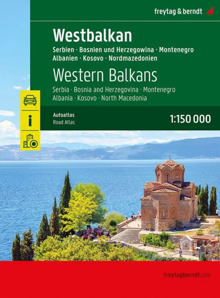 Western Balkans Road Atlas, Freytag & Berndt 1:150 000 af Freytag