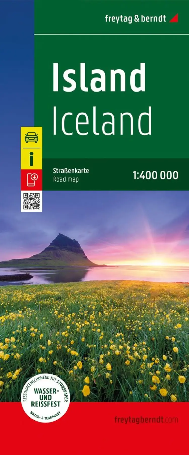 Iceland - Island Road Map af Freytag