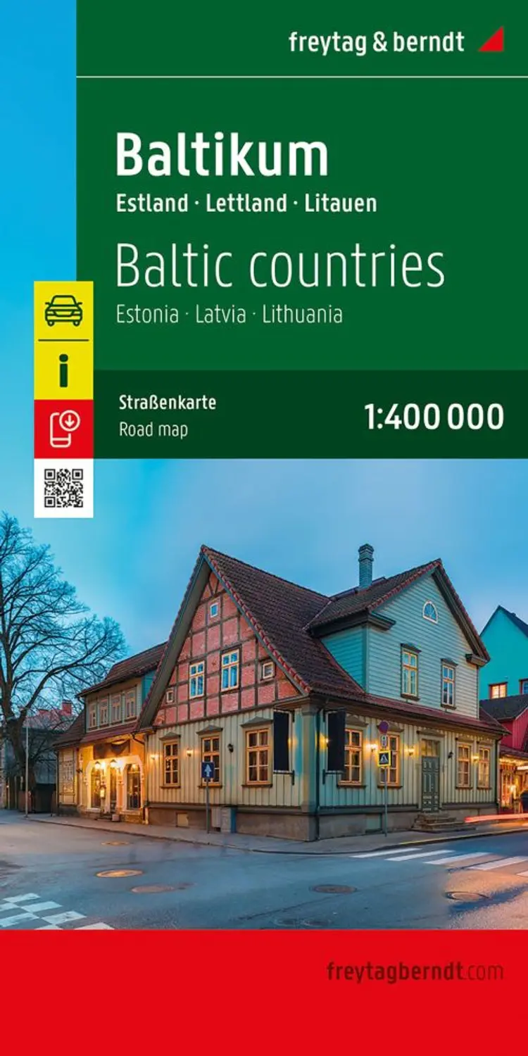 Baltic Countries - Estonia, Latvia & Lithuania Road Map af Freytag