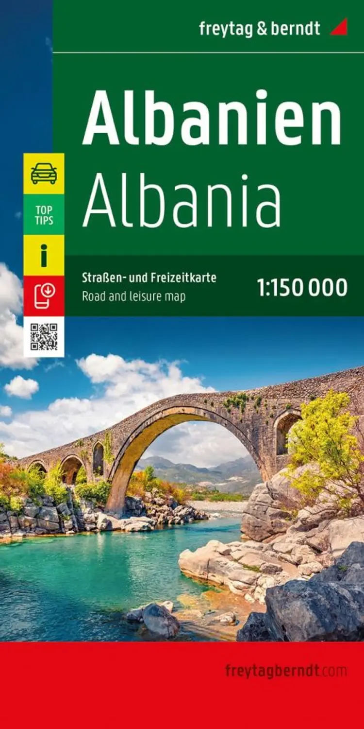 Albania - Albanien, Freytag & Berndt Road Map af Freytag