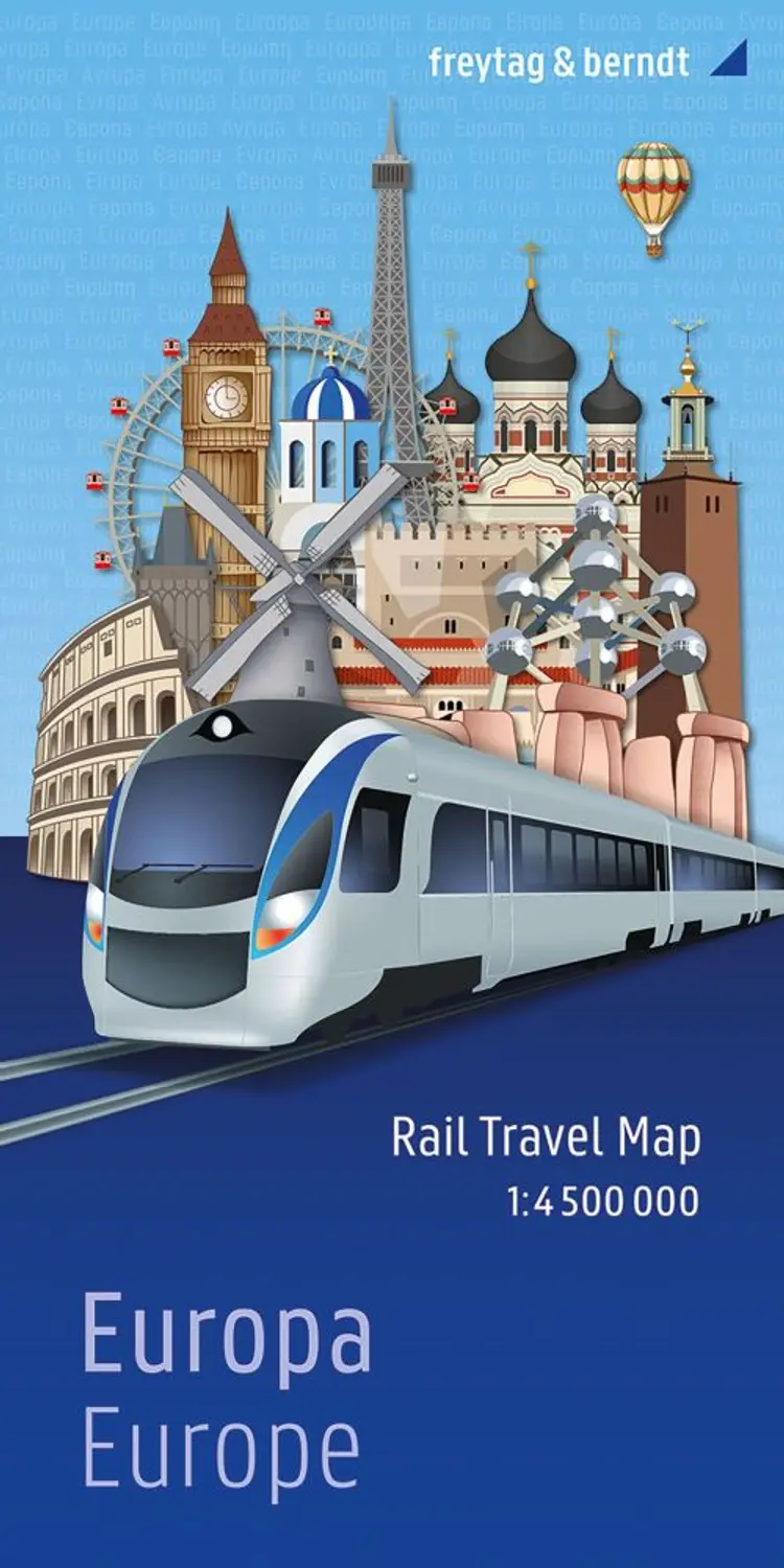 Europa: Rail Travel Map af Berndt