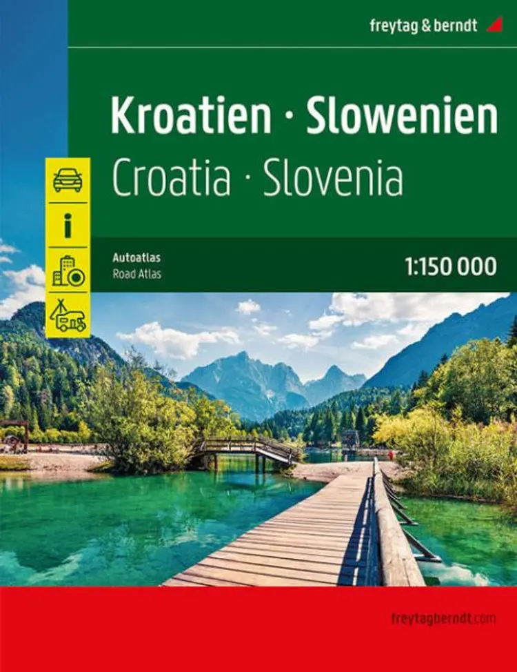 Kroatien - Slowenien, Croatia - Slovenia Road Atlas af Freytag