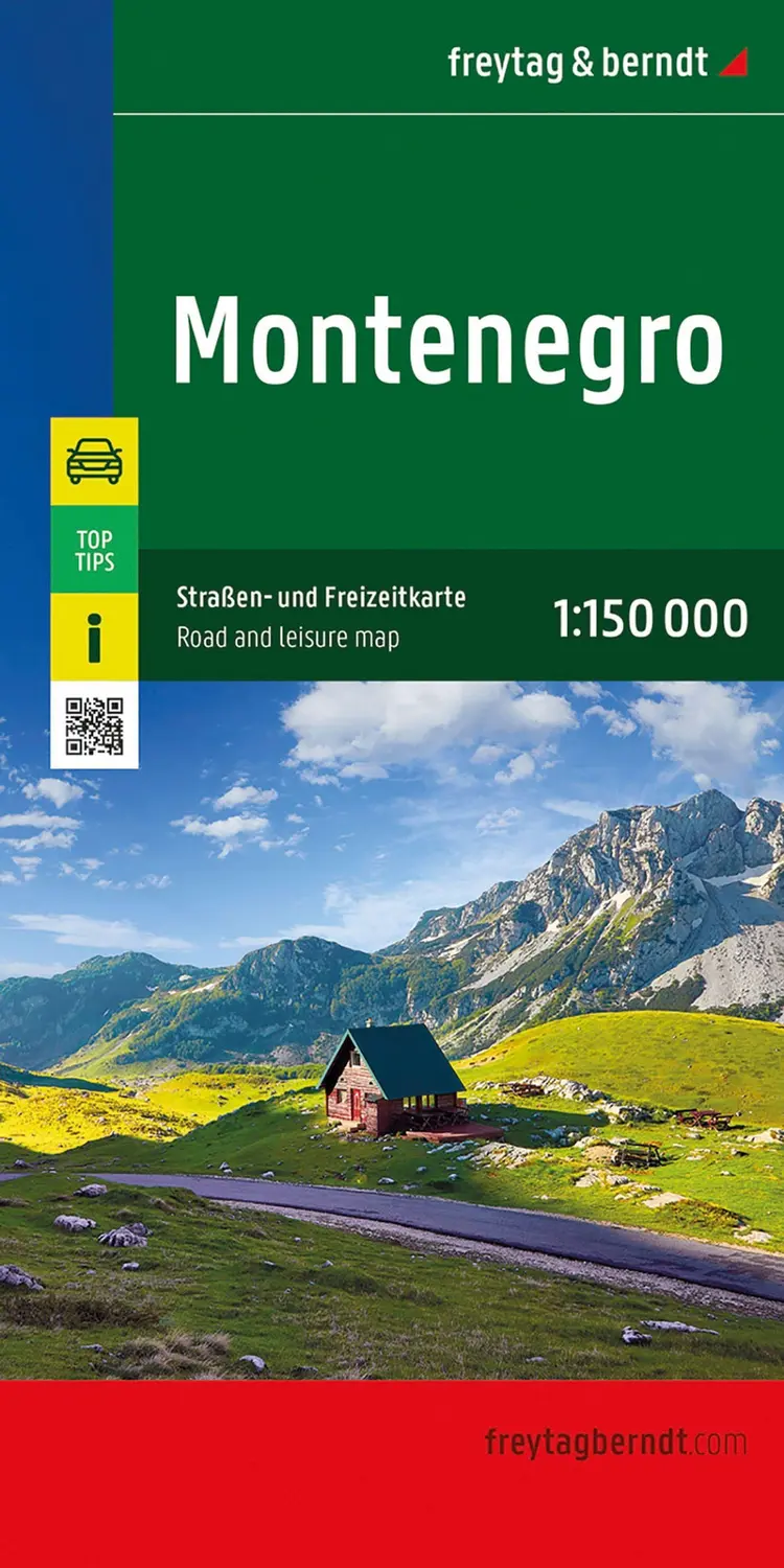 Montenegro Road and Leisure Map af Freytag
