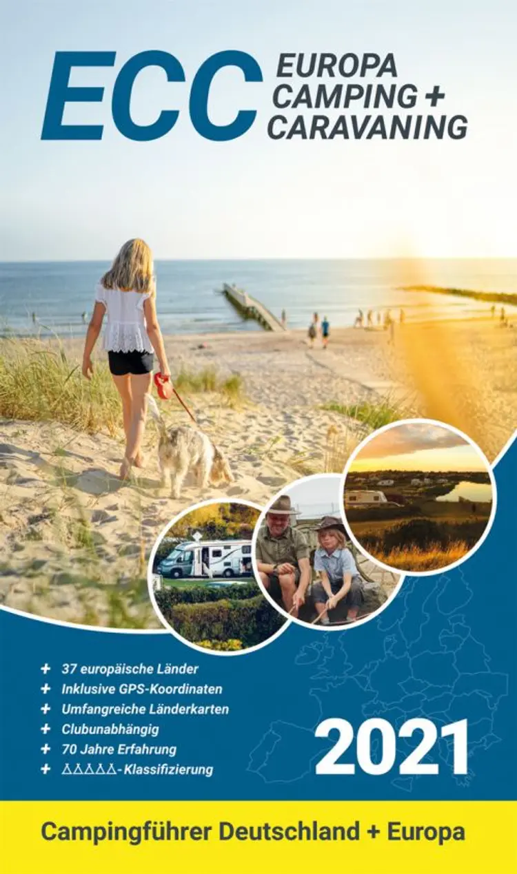Europa Camping + Caravaning: Campingführer Deutschland/Europa 2021 (ECC) af Drei Brunnen Verlag