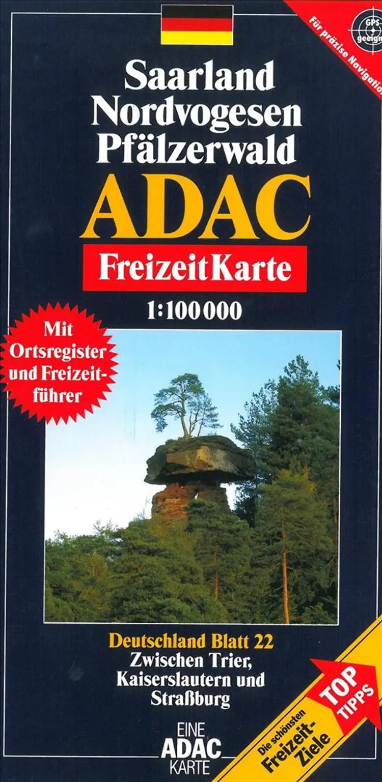 Saarland, Nordvogesen, Pfälzerwald af ADAC Verlag