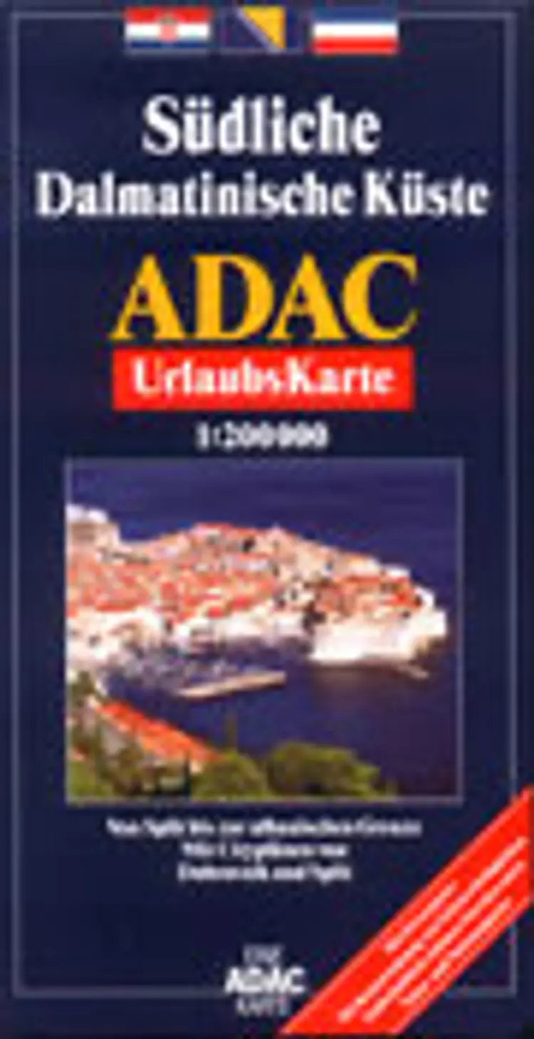 Südliche Dalmatinische Küste - Aadac Urlaubskarte
