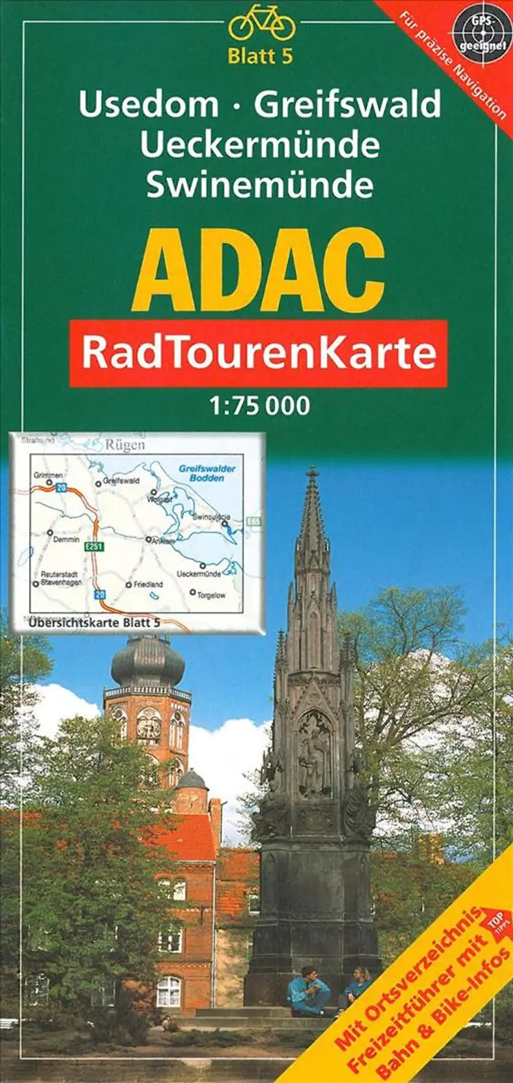 Usedom, Greifswald, Ueckermünde, Swinemünde af ADAC Verlag