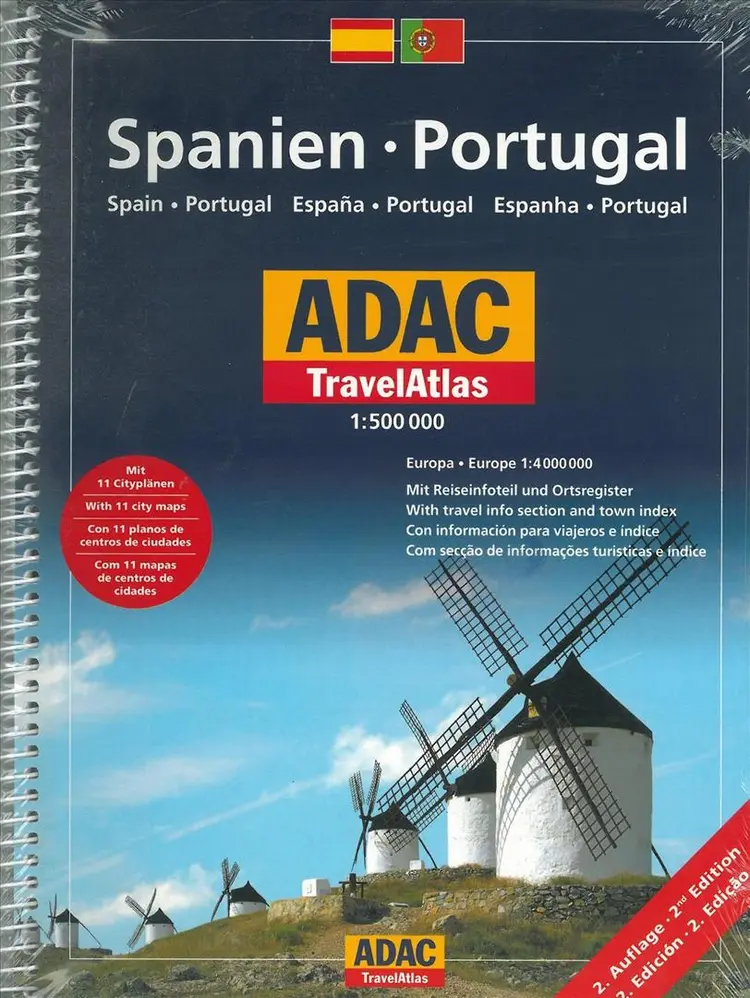 Spanien Portugal TravelAtlas af ADAC Verlag