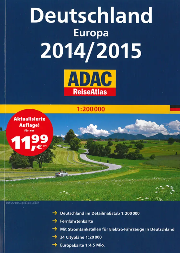 ADAC Reiseatlas Deutschland Europa 2014/2015