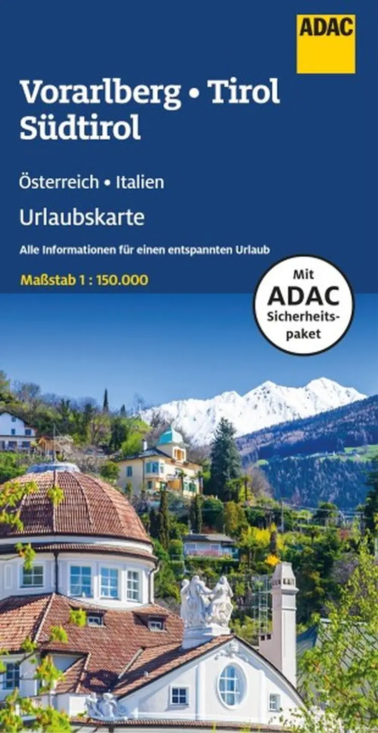 Österreich Urlaubskarte blad 6: Vorarlberg Tirol Südtirol af ADAC Verlag