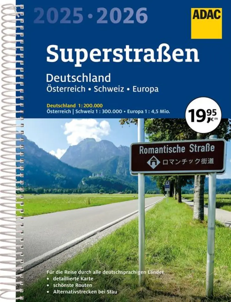 ADAC Superstrassen Deutschland Schweiz Österreich Europa 2025/2026 - ADAC Verlag af ADAC Verlag