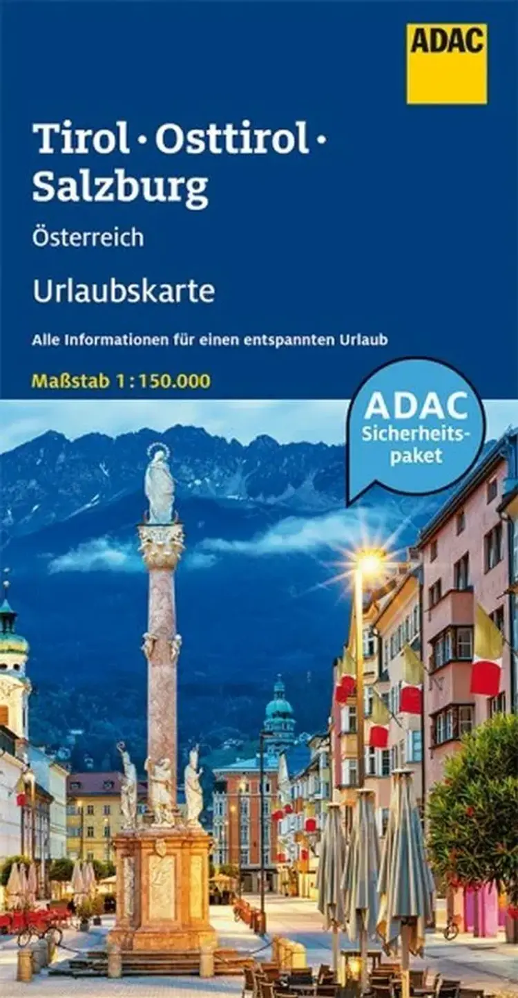 Österreich Urlaubskarte blad 5: Tirol Osttirol Salzburg af Mair-Dumont